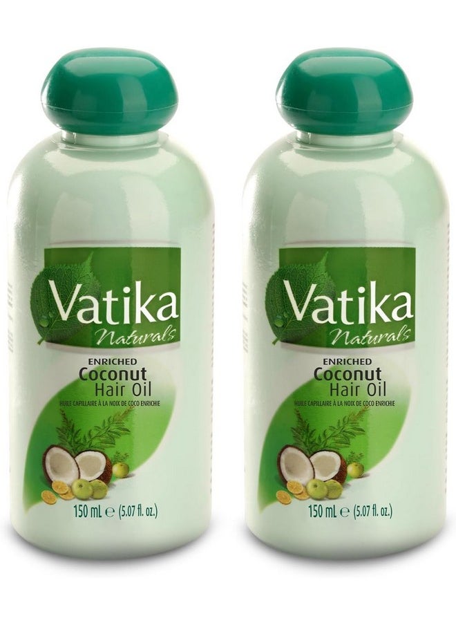 Dabur Vatika Enriched Coconut Hair Oil 150Ml (Pack Of 2)