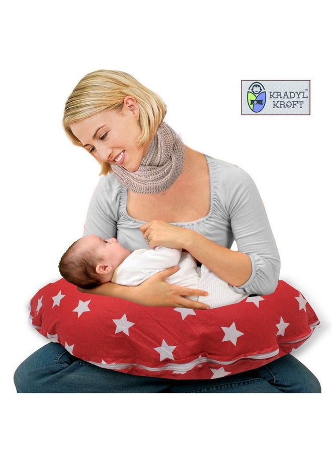 5-In-1 Baby Hexagonia Feeding Pillow With Detachable Cover