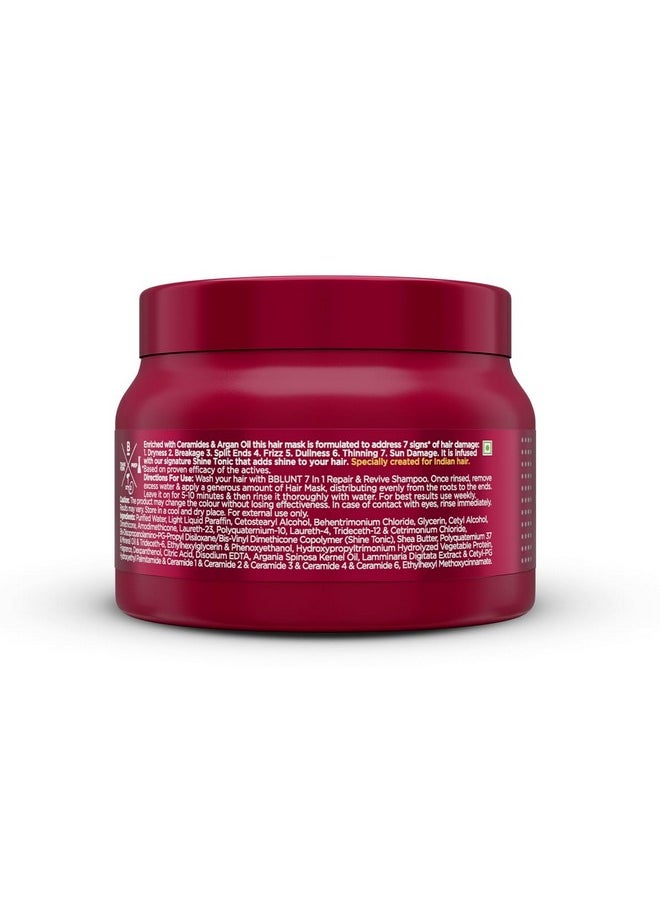 7 In 1 Repair & Revive Hair Mask For Upto 100% Damage Repair - 250G| Addresses 7 Signs Of Hair Damage | Enriched With Ceramides & Argan Oil