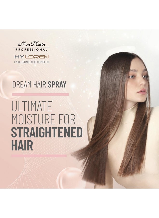 Mon Platin Dream Hair Blow Dry Heat Protection Spray For Straightened Hair -Ultimate Hair Control With Anti-Frizz Formula, Blond Mask Hyaluronic Acid Complex, Gloss Shine