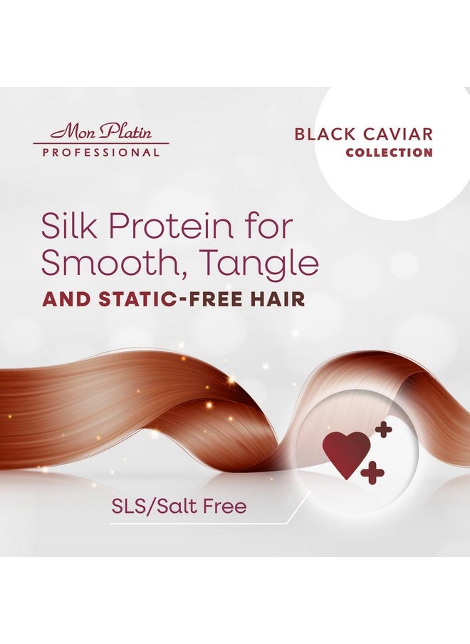 Hair Mask, 500Ml - Deep Conditioning For Dry, Colored, Damaged Hair With Black Caviar & Natural Silk Protein, Sls/Salt Free