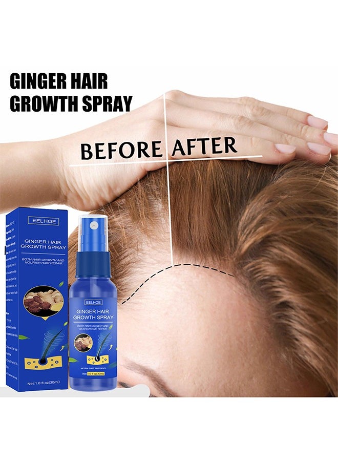 Ginger Hair Growth Spray, Regrowth Nourishing Ginger Spray, Ginger Spray For Hair Growth, Anti Hair Loss, Thinning, Balding, Repairs Hair, Use For Hair Loss and Hair Thinning Treatment Spray 30ML