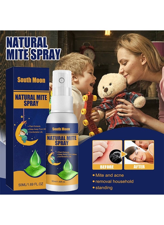 Natural Mite Spray -for Home Mite Removal Indoor Environment Bed Linen and Clothing Mite Removal Spray (50ml )