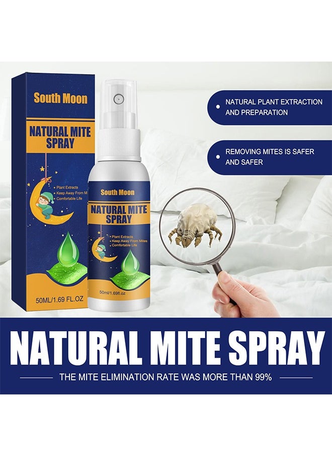 Natural Mite Spray -for Home Mite Removal Indoor Environment Bed Linen and Clothing Mite Removal Spray (50ml )