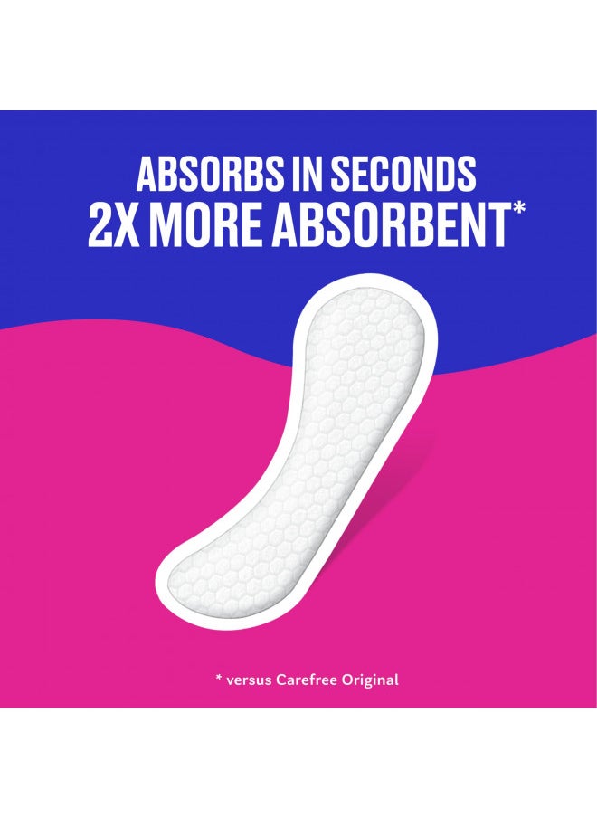 Carefree Acti-Fresh Thin Panty Liners, Extra Long, 93 Count (Pack of 1)