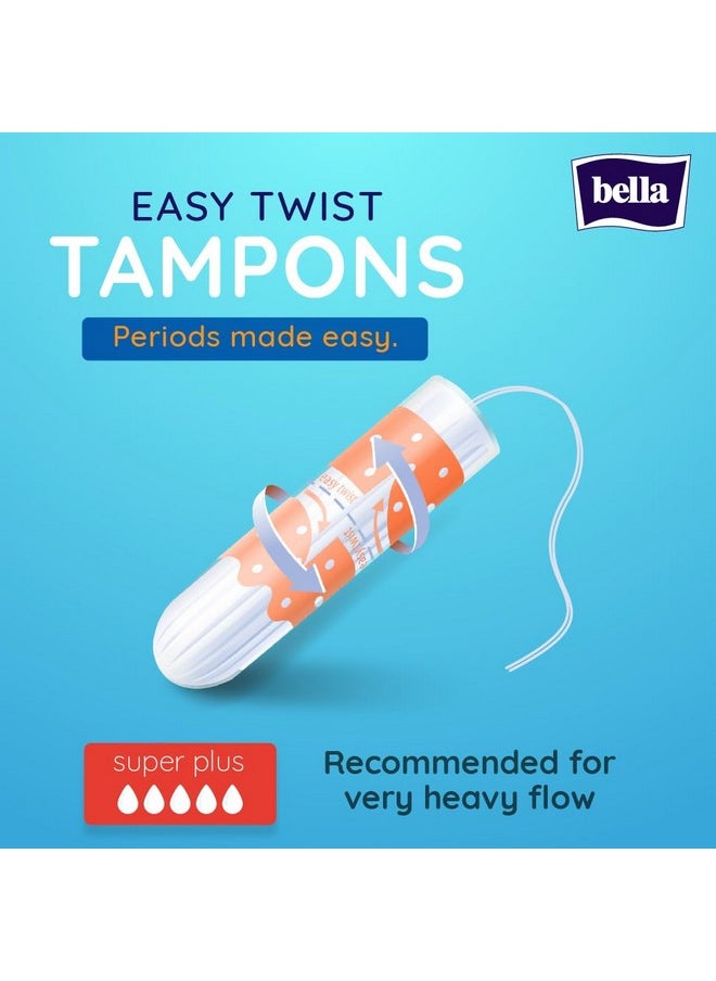 Tampon Super Plus Easy Twist For Women | High Absorbtion | For Very Heavy Flow | Soft & Safe Protection | Pack Of 2 | 16 Pcs Each