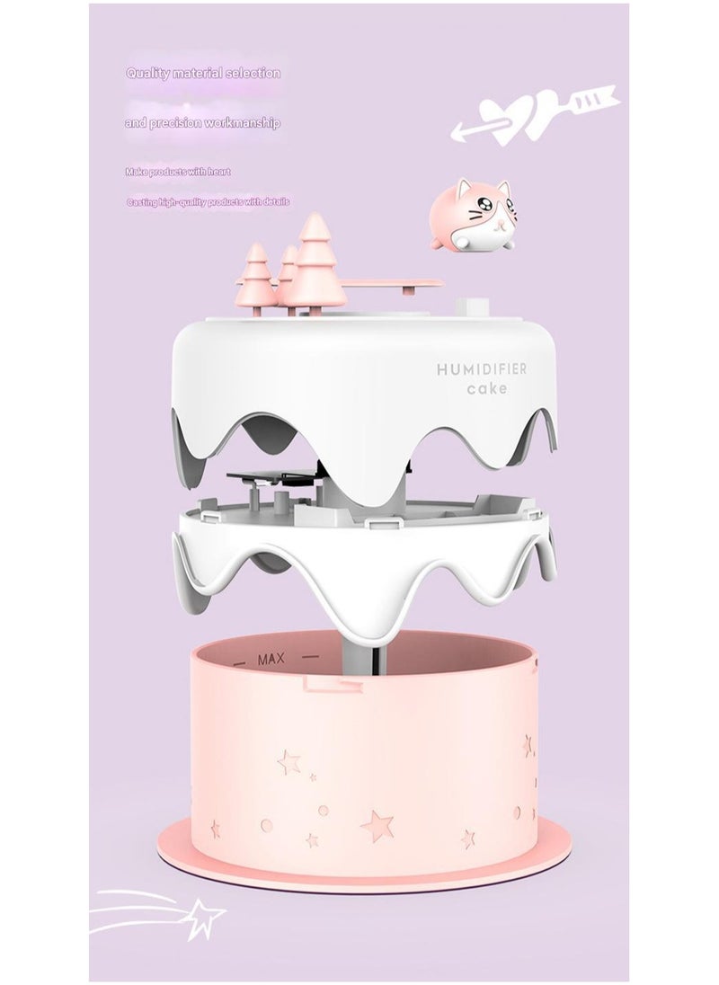 Cute Mini Cake Humidifier USB Nightlight Desktop Home spray Humidifier