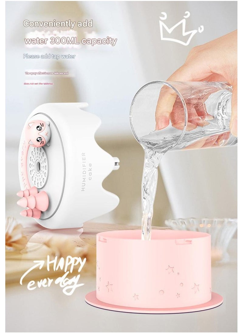 Cute Mini Cake Humidifier USB Nightlight Desktop Home spray Humidifier