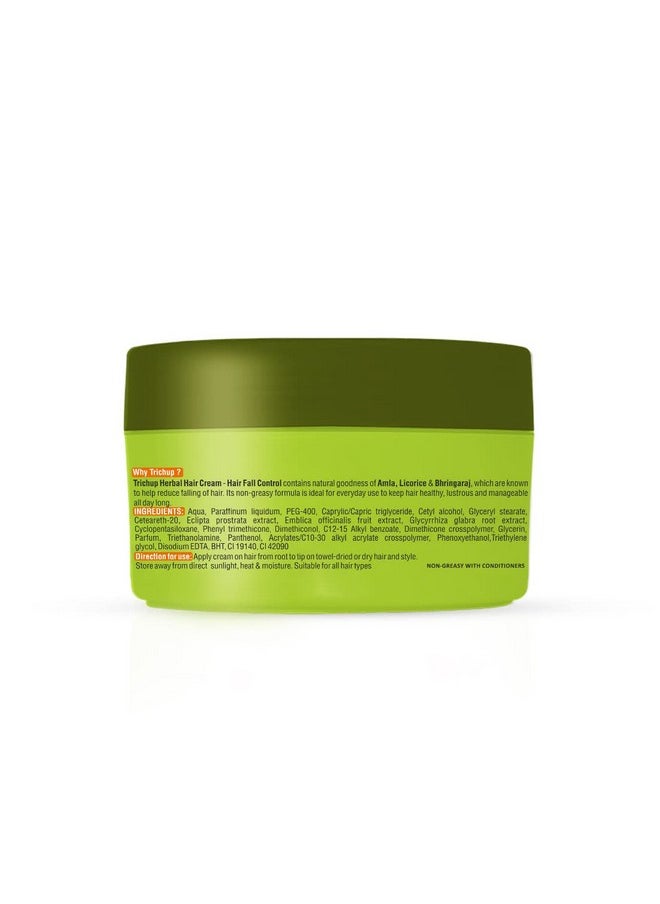 Hair Fall Control Herbal Hair Cream - Enriched With Amla, Licorice & Bhringaraj - Repairs & Nourishes Damaged Hair (200Ml) (Pack Of 2)