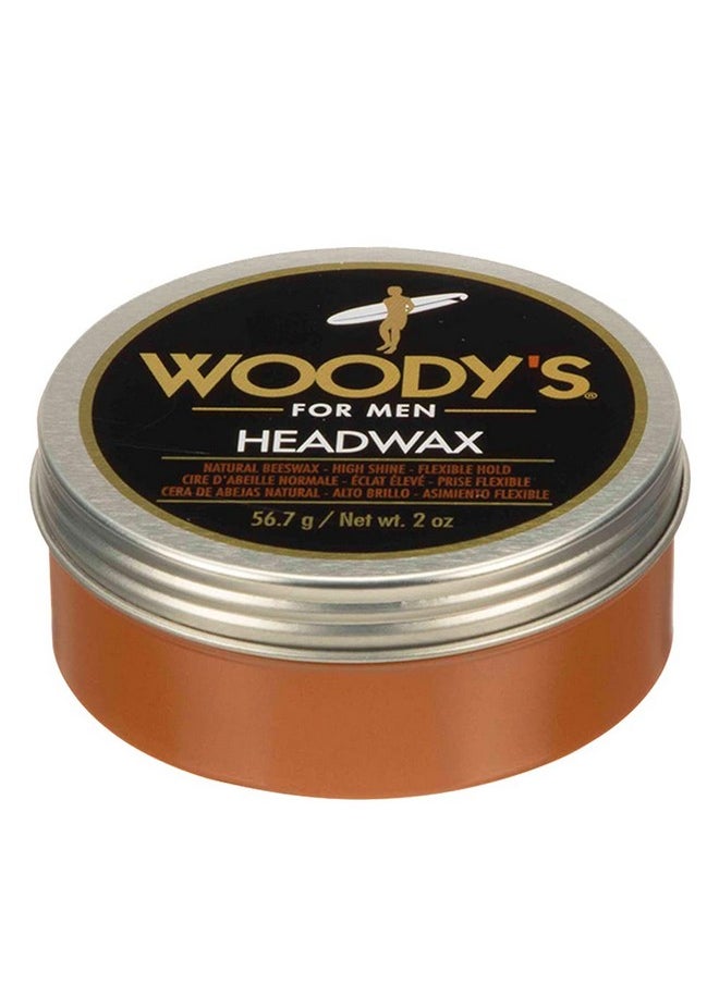 Headwax Styling Pomade For Men, Flexible Hold, High Shine, With Natural Beeswax, Non-Stiff, Non-Sticky, Moldable, For All Hair Types, Travel-Size, 2 Oz./ 1-Pack