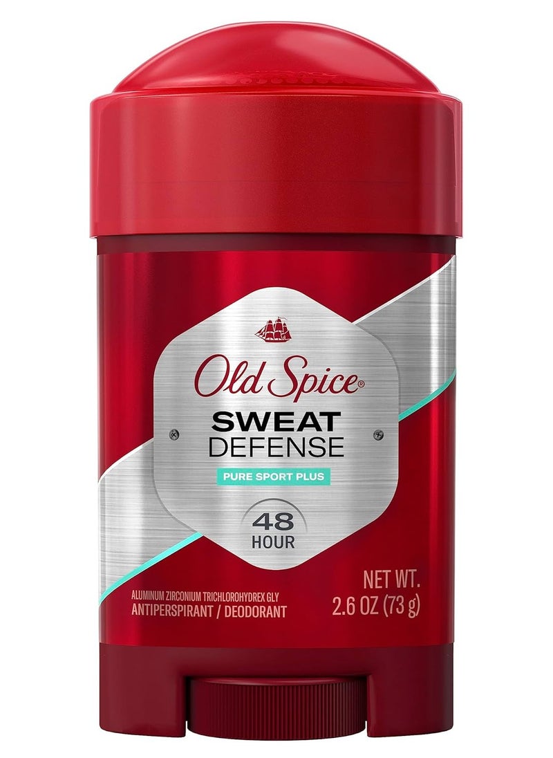 Old Spice Sweat Defense Antiperspirant and Deodorant Soft Solid for Men, Pure Sport Plus, 2.6 oz