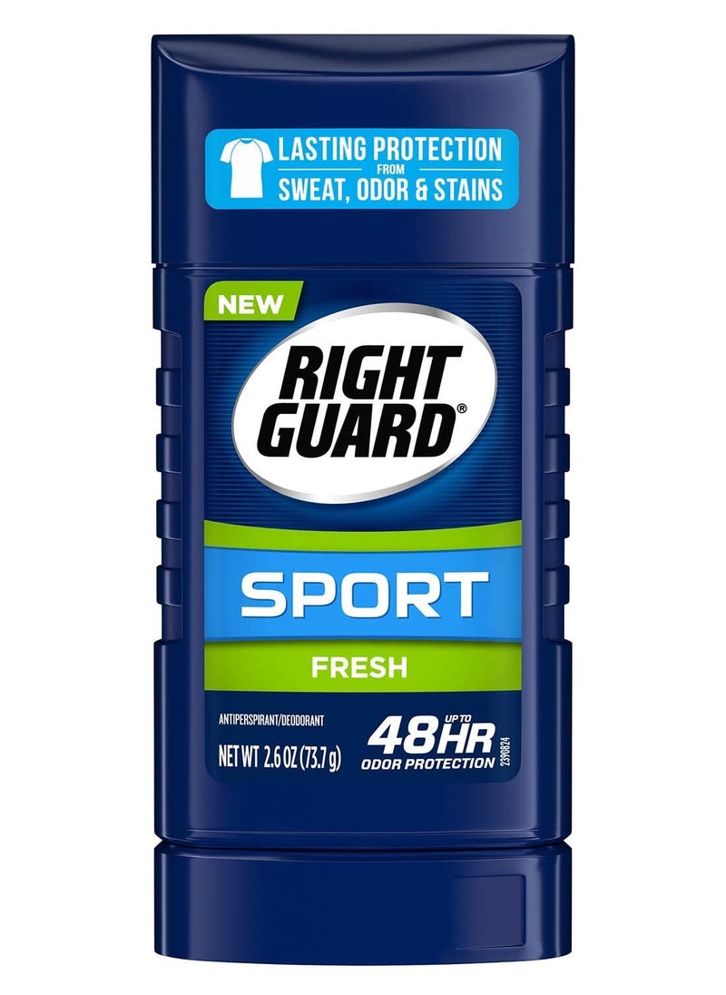 48H Antiperspirant & Deodorant Stick - Fresh Scent, Sport Invisible Solid - 2.6 oz (Pack of 4)