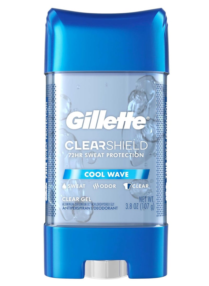 Gillette Advanced Clear Gel Antiperspirant Cool Wave (1 Pack)