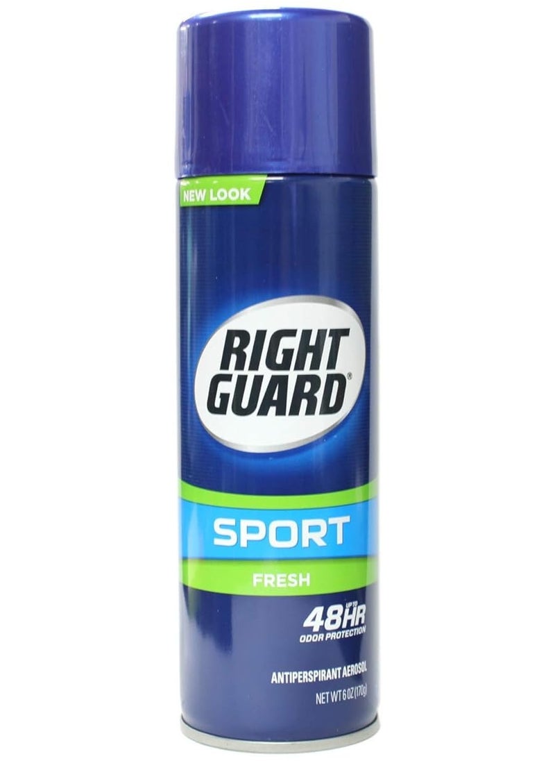 Right Guard Antiperspirant Spray, Sport Fresh 6 oz(Pack Of 6)