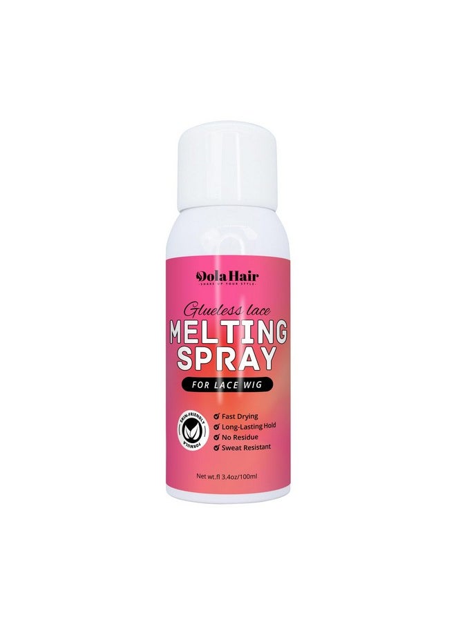 Lace Melting And Holding Spray For Glueless Wig Hair Adhesive For Wigs Wig Spray Medium Hold Edge And Hairline Protect Wig Spray Glue Spray Wig Melting Spray Lace Bond Spray