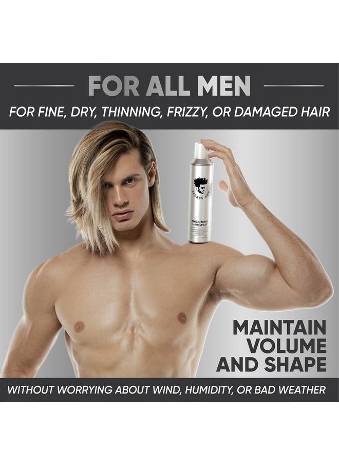 Thickening Hair Spray - Hair Products For Men (8.5 Oz) - Volumizing And Texturizing Hairspray With Herbal Extracts For All Hair Types