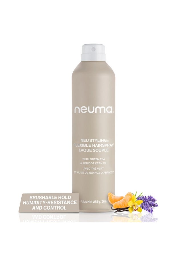 Neu Styling Flexible Hair Spray 9 Fl. Oz. Hairspray For Women With Lavender, Mandarin & Vanilla Scent, Flexible Hold Styling Hairspray