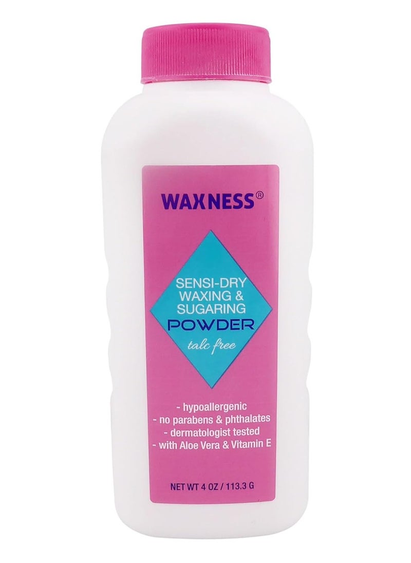 Waxness Sensi-Dry Waxing & Sugaring Powder 4 Oz