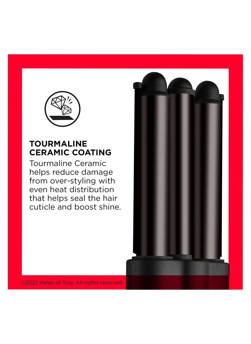 Wave master Jumbo Straightener waver Faster styling With 3 jumbo barrels