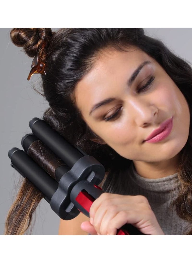 Wave master Jumbo Straightener waver Faster styling With 3 jumbo barrels