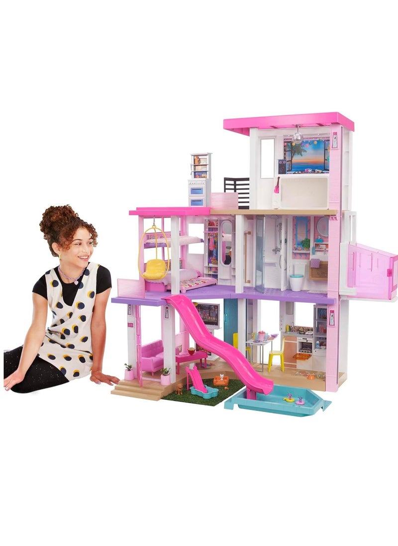 Dreamhouse (3.75-ft) Dollhouse with Pool, Slide, Elevator, Lights & Sounds