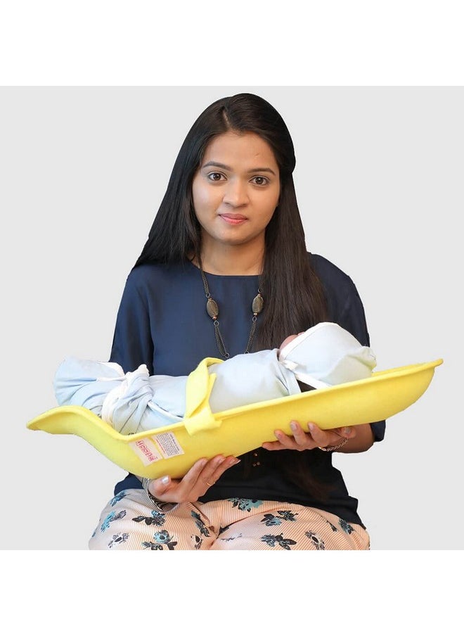 Hoopa Infant Carrier, Sunshine Yellow | Feeding Pillow | Baby Carrier | Infant Carrier | Reclined Carrier