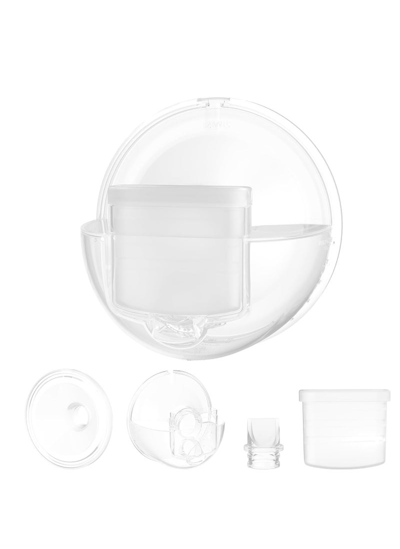 P10 Full Set Collector Cup, Original Breast Pump Parts, Wearable Breast Pump Replacement Accessories, 1 Set