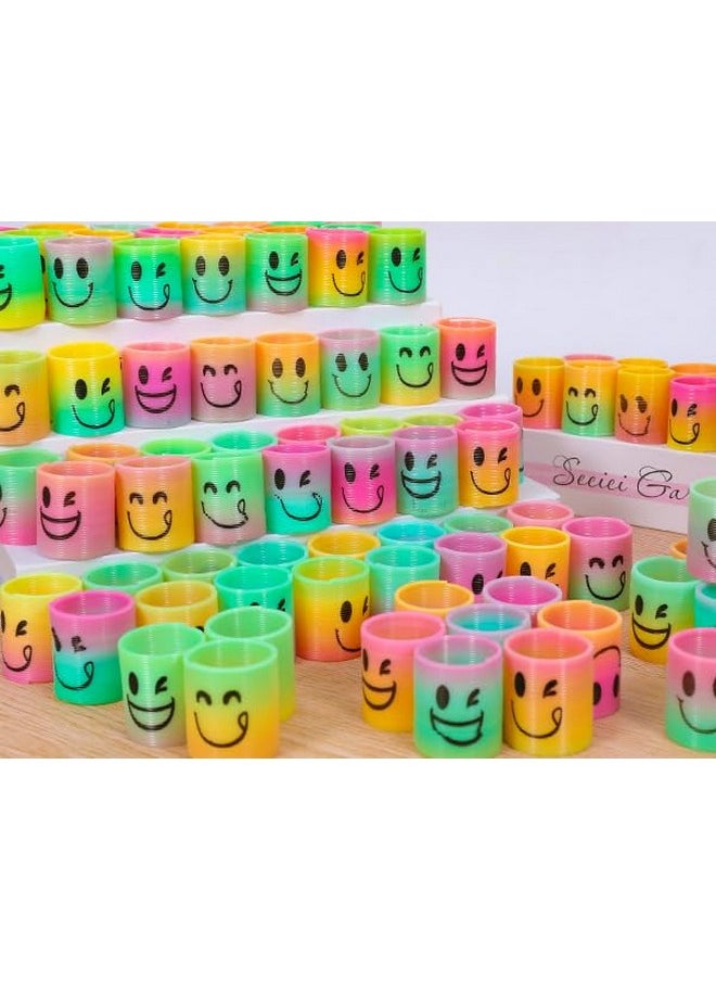 120 Pcs Mini Spring Party Favors For Kids 3-5 4-8, Goodie Bags Stuffers For Birthday Party, Classroom Prizes Kids Prizes, Small Bulk Toys Gifts (4 Smile)