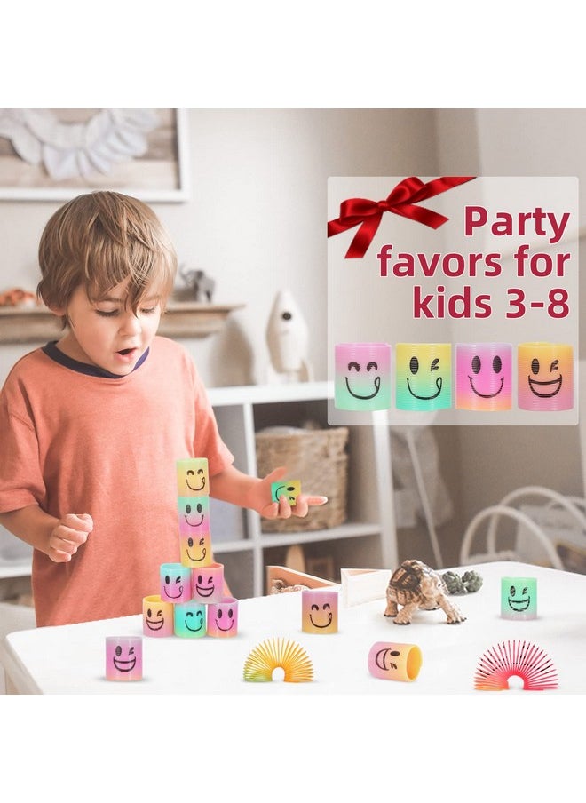 120 Pcs Mini Spring Party Favors For Kids 3-5 4-8, Goodie Bags Stuffers For Birthday Party, Classroom Prizes Kids Prizes, Small Bulk Toys Gifts (4 Smile)