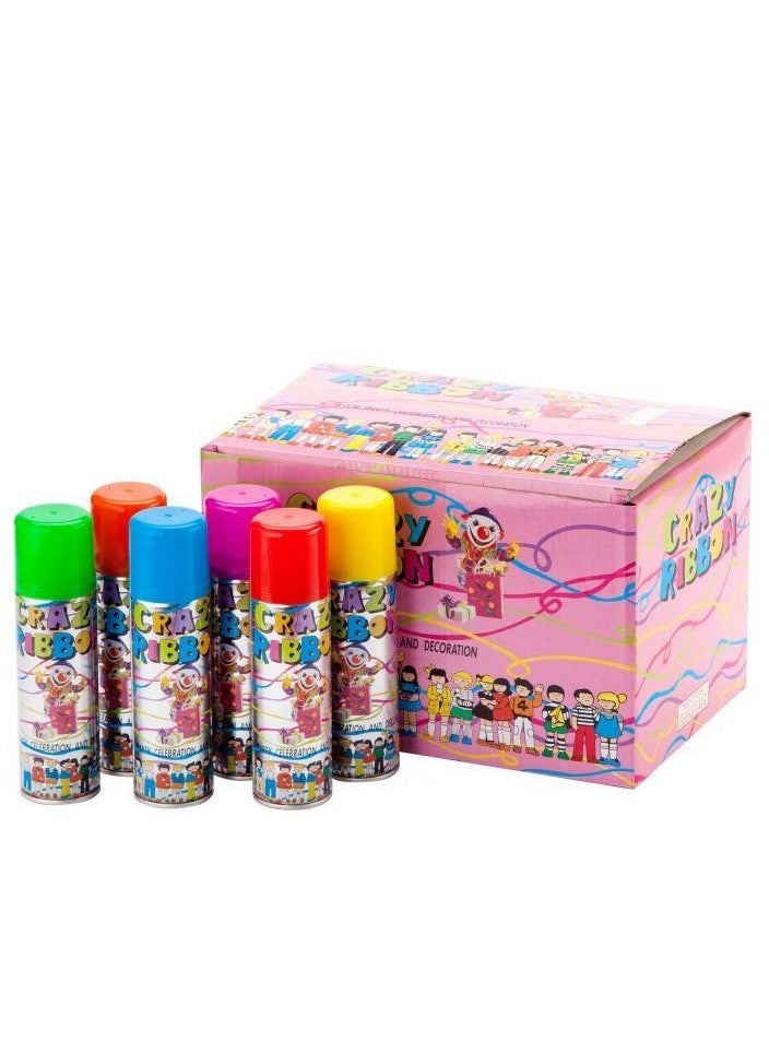 24-pieces Crazy Ribbon Party Spray Set