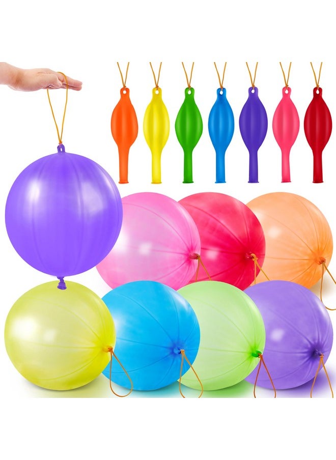 36 Pcs Punch Balloons, Punching Balloons, Party Favors For Kids 8-12, Balloons Assorted Colors With Rubber Band Handle For Birthday Party Favors, Goodie Bags Stuffers