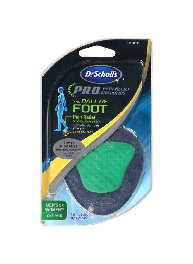 Dr. Scholls Dr. Scholls Pain Relief Orthotics Ball Of Foot Mens Or Womens 1 Each