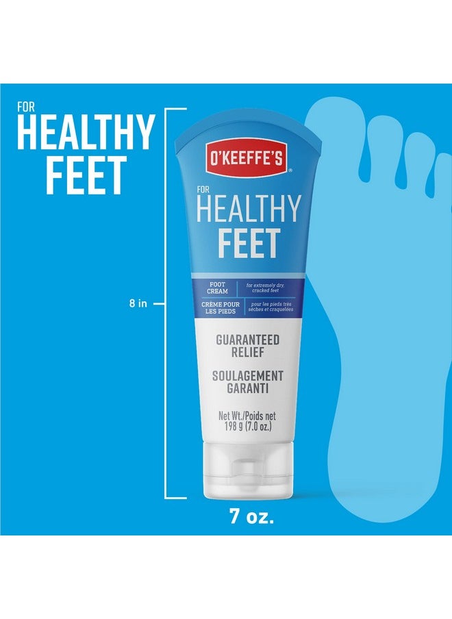 For Healthy Feet Foot Cream; Guaranteed Relief For Extremely Dry; Cracked Feet; Clinically Proven To Instantly Boost Moisture Levels; 7.0 Ounce Tube; (Pack Of 1)