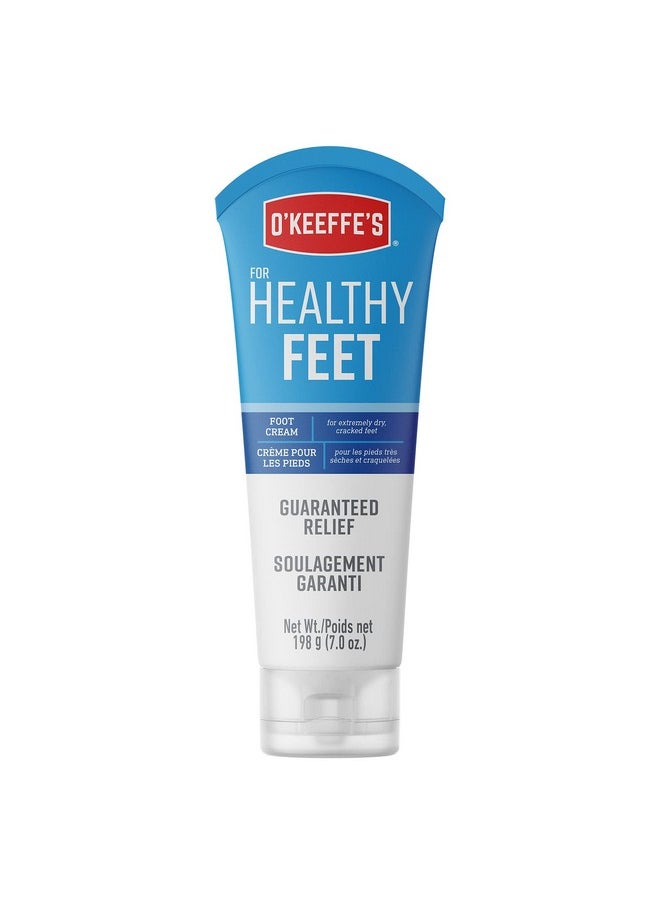 For Healthy Feet Foot Cream; Guaranteed Relief For Extremely Dry; Cracked Feet; Clinically Proven To Instantly Boost Moisture Levels; 7.0 Ounce Tube; (Pack Of 1)