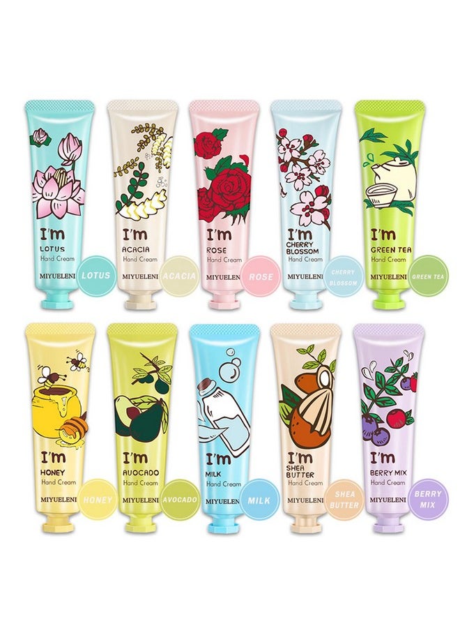 10 Pack Hand Cream Bulk, Gifts For Women, Bridesmaid Gifts,Party Favors, Stuff For Teen Girls, Natural Fragrance Mini Lotion Travel Size, Moisturizing Nourishes Hand Lotion Cream For Dry Cracked Hands