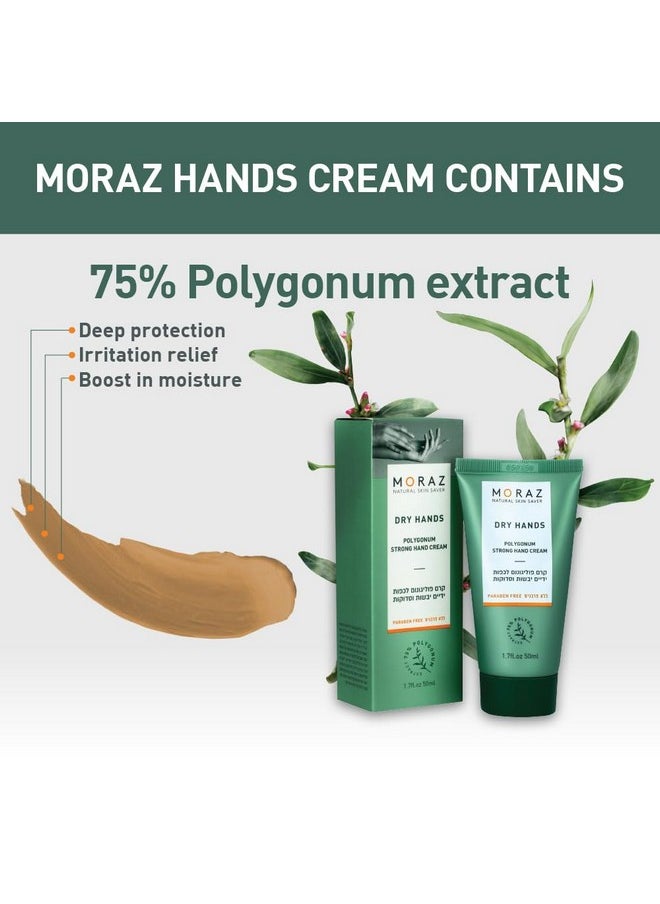 Herbal Hand Cream For Dry Cracked Hands With Polygonum Extract - Cruelty-Free Hand Moisturizer For Extremely Dry & Rough Skin - Paraben-Free & Herbal-Rich Hand Lotion For Women & Men, 1.7 Fl Oz