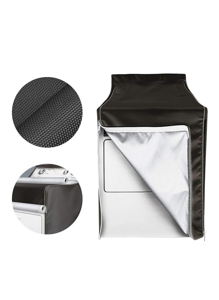 Washing machine cover, suitable for top loading and front loading washing machine, washing machine cover with zipper design, easy to use, waterproof, dustproof, protective