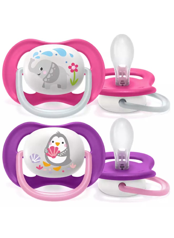 2 Piece - Pacifier Ortho decorated 6-18m