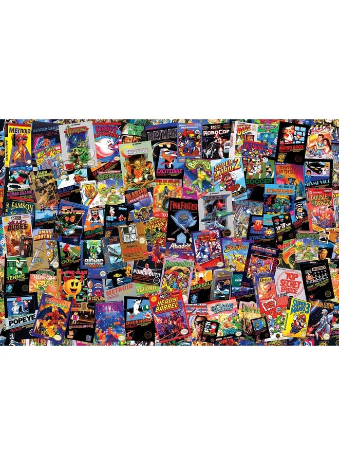 8-Bit Armageddon Retro Video Game Puzzle For Adults And Kids | 1000 Piece Jigsaw Puzzle Toy | Interactive Brain Teaser For Family Game Night | 28 X 20 Inches