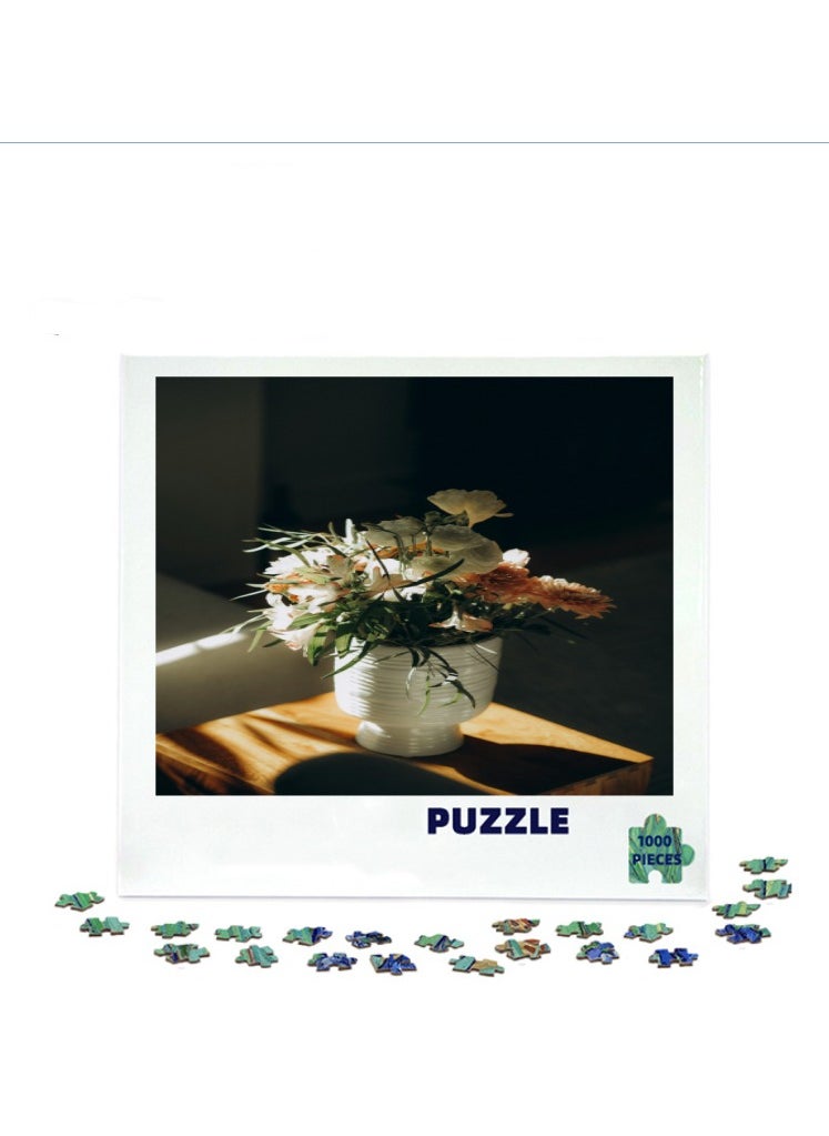 1000-Piece Thick Paper Puzzle for Stress Relief and Decor