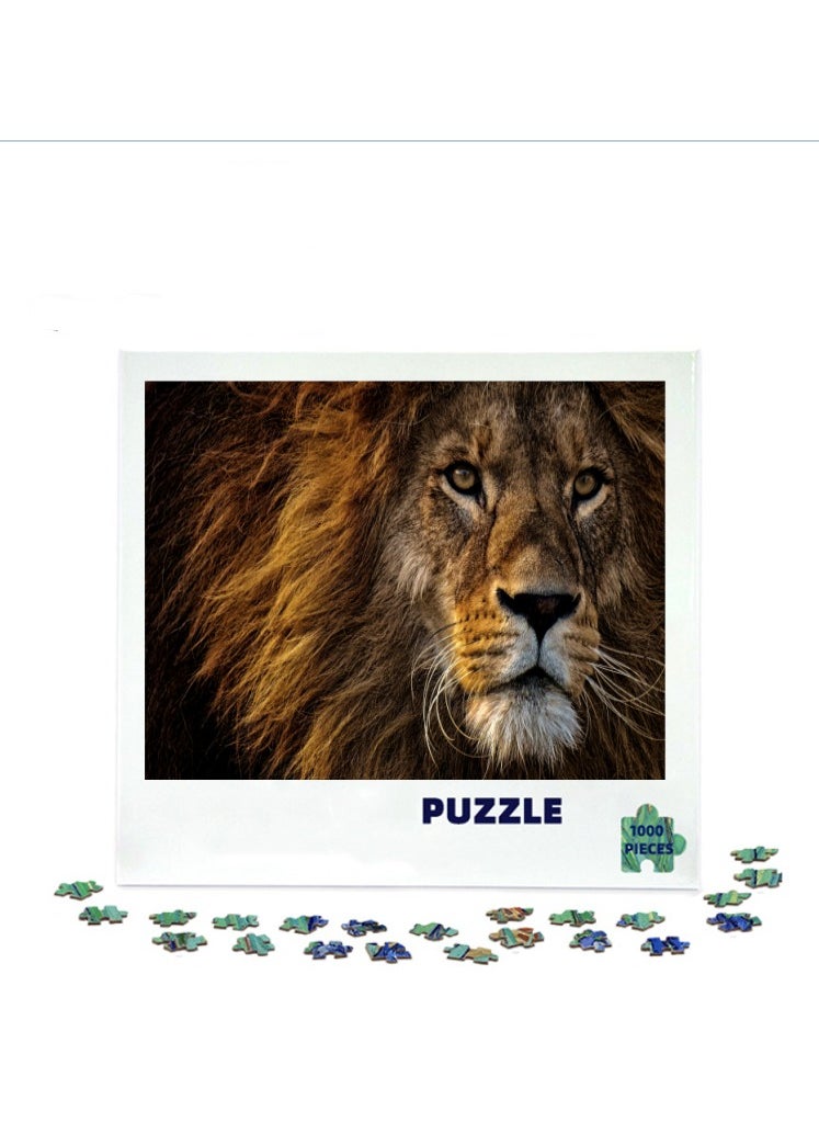 1000-Piece Thickened Paper Stress Relief Puzzle - Decorative Brain Teaser