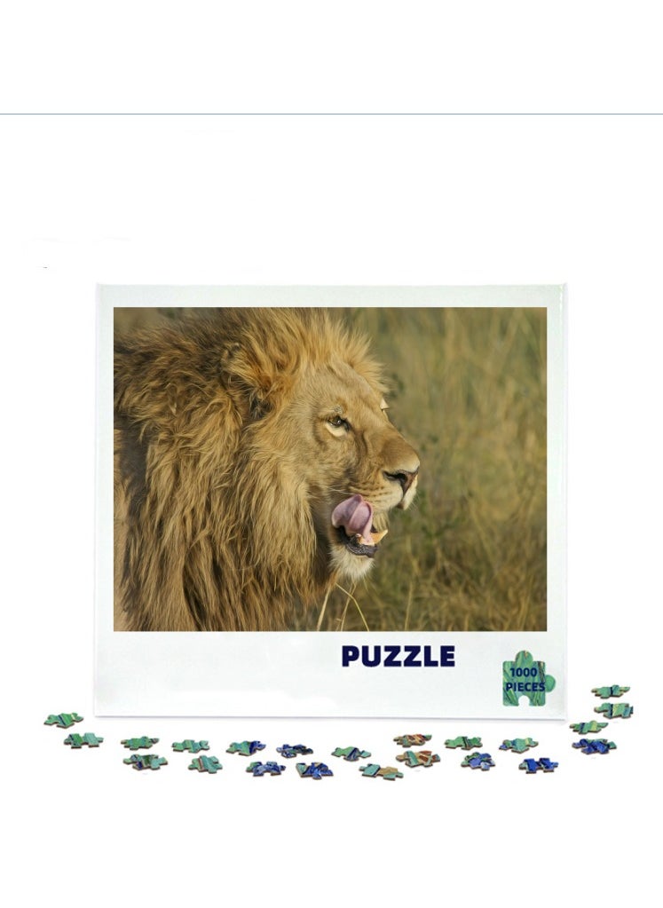 1000-Piece Thickened Paper Puzzle for Stress Relief and Decoration