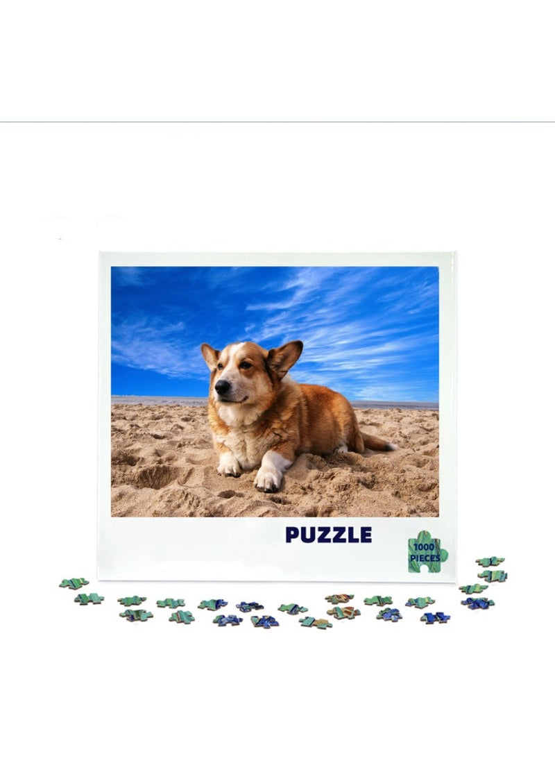 1000-Piece Thick Paper Puzzle for Stress Relief and Decoration