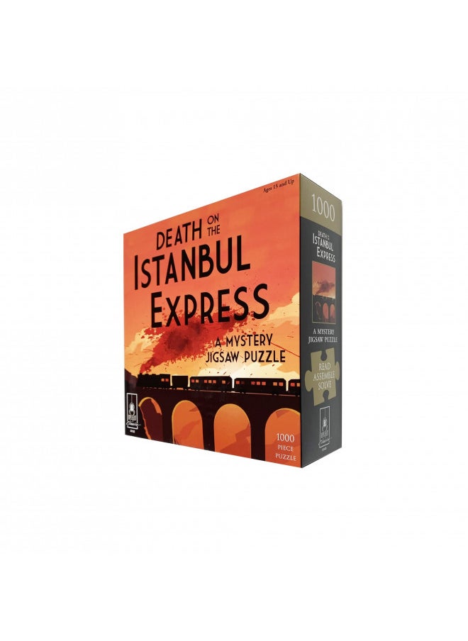 Murder Mystery Party | Classic Mystery Jigsaw Puzzle, Death On The Istanbul Express, 1,000 Piece Jigsaw Puzzle