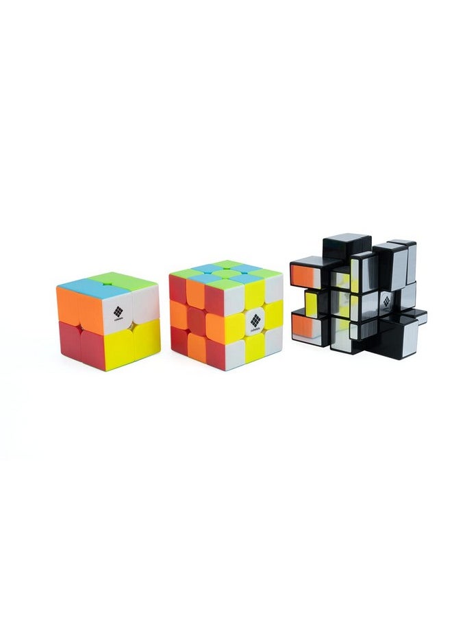 Drift 2X2, 3X3 & Mirror (Silver) Combo Stickerless - Kid