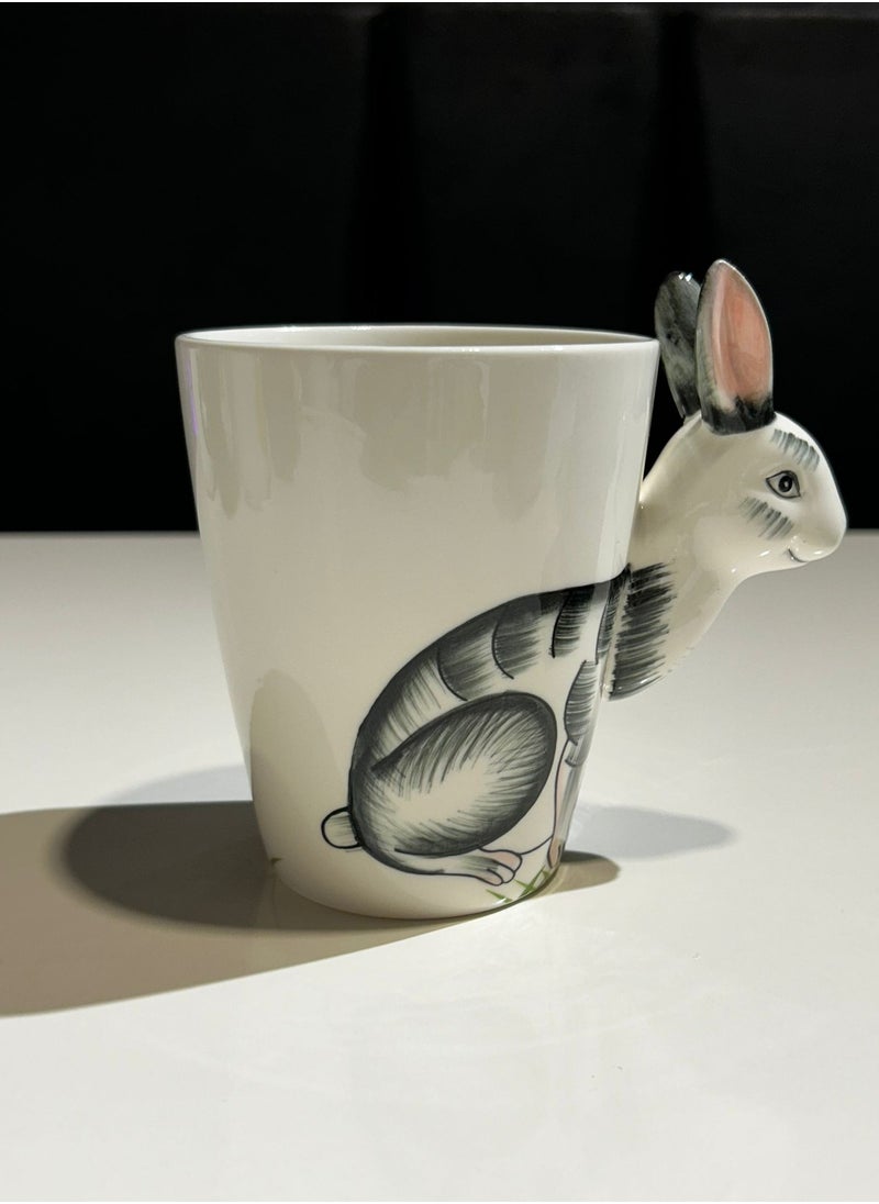 Ceramic Mug with Rabbit Design, 300 ml