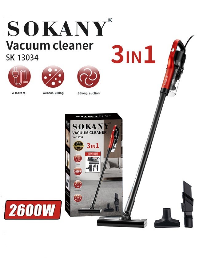 3 in 1 Vacuum Cleaner,4m Corded Upright Vacuum Cleaner,Ideal for Home, Car, Hard Floor, Carpet, Pet Hair,SK-13034