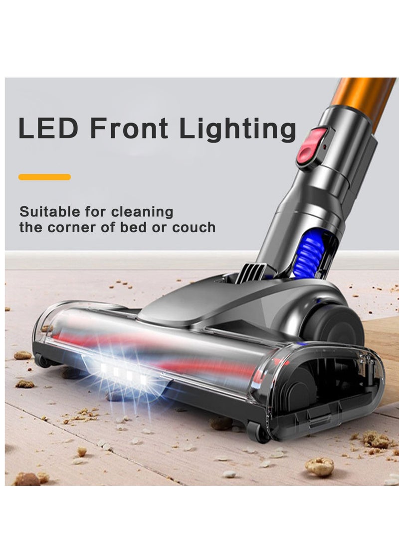 6 in 1 Cordless Vacuum Cleaner, 180° Bendable Wand Stick Vacuum Cleaner with Powerful Suction ＆ LED Headlights,2500mA*6 Rechargeable Cordless Vacuum for Hardwood Floor Pet Hair,45-min Max Runtime