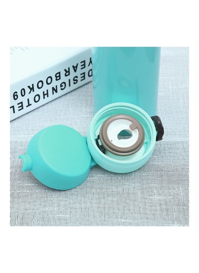 Portable Stainless Steel Vacuum Flask with Airtight Lid Blue