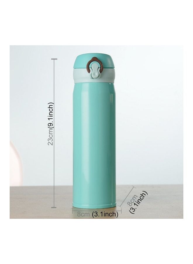 Portable Stainless Steel Vacuum Flask with Airtight Lid Blue